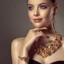 3d rendered model of an aristocratic woman wearing jewelry