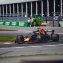 Formula car on the track