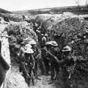 1st Lancashire Fusiliers, in communication trench near Beaumont Hamel, Somme, 1916. Photo by Ernest Brooks

