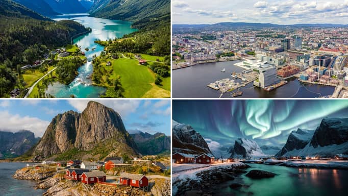 Lofoten archipelago in Norway.