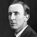 Photograph capturing J.R.R. Tolkien in the 1920s on a public display at Leeds University.