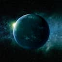 Artistic depiction of a planet in space
