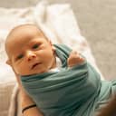 Newborn baby wrapped in a blanket