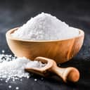 Wooden bowlful of salt