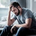 Depressed man