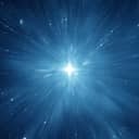 "Star Trek" style depiction of space travel at light speed, elements provided by NASA