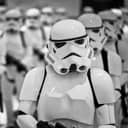 selective focus photography of Star Wars Stormtroopers