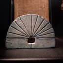 An Ancient Egyptian sundial on display at the Rijksmuseum van Oudheden in Leiden, Netherlands.