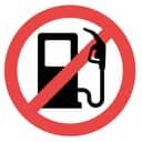 "No fossil gas allowed" sign