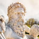 Ancient sculpture outdoors in the sun
