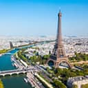 aerial view of the Eiffel Tower in Paris