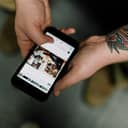 Person using social media on their smartphone
