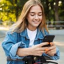 Young woman using a smartphone
