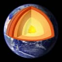 A geologic cross-section diagram illustrating the various layers of the Earth's mantle and its core.