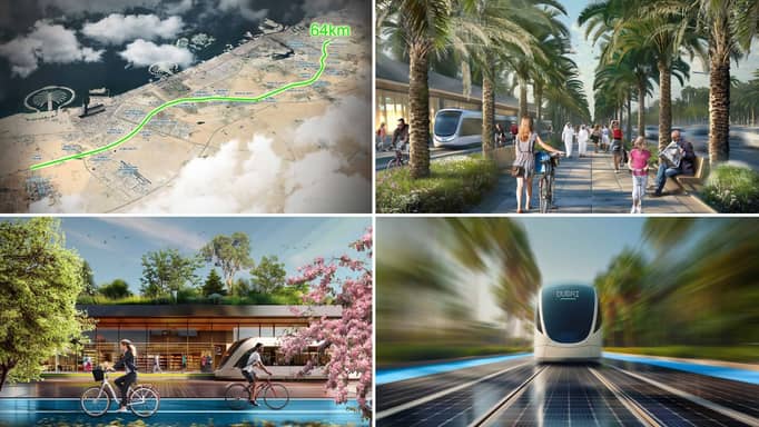 Dubai Green Spine concept.