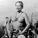 Manuelito, a Navajo man, seated in a studio portrait