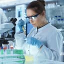 A scientist working in a laboratory
