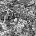 old aerial photo of Birmingham from 1946
