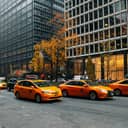 Yellow cabs in New York