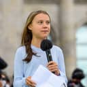 Greta Thunberg speaks at the climate strike in front of the Reichstag, Berlin