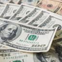 Close up heap of one hundred dollars, selective focus. Dollars, the us money background.