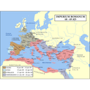 Map of the Roman Empire 68-69 AD